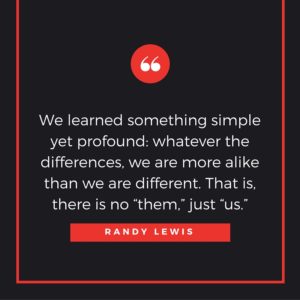 graphic image of quote from Randy Lewis